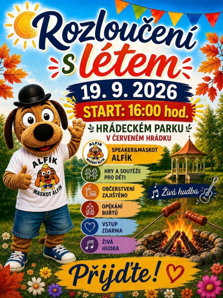 Plakát k Rozloučení s létem v Hrádeckém parku